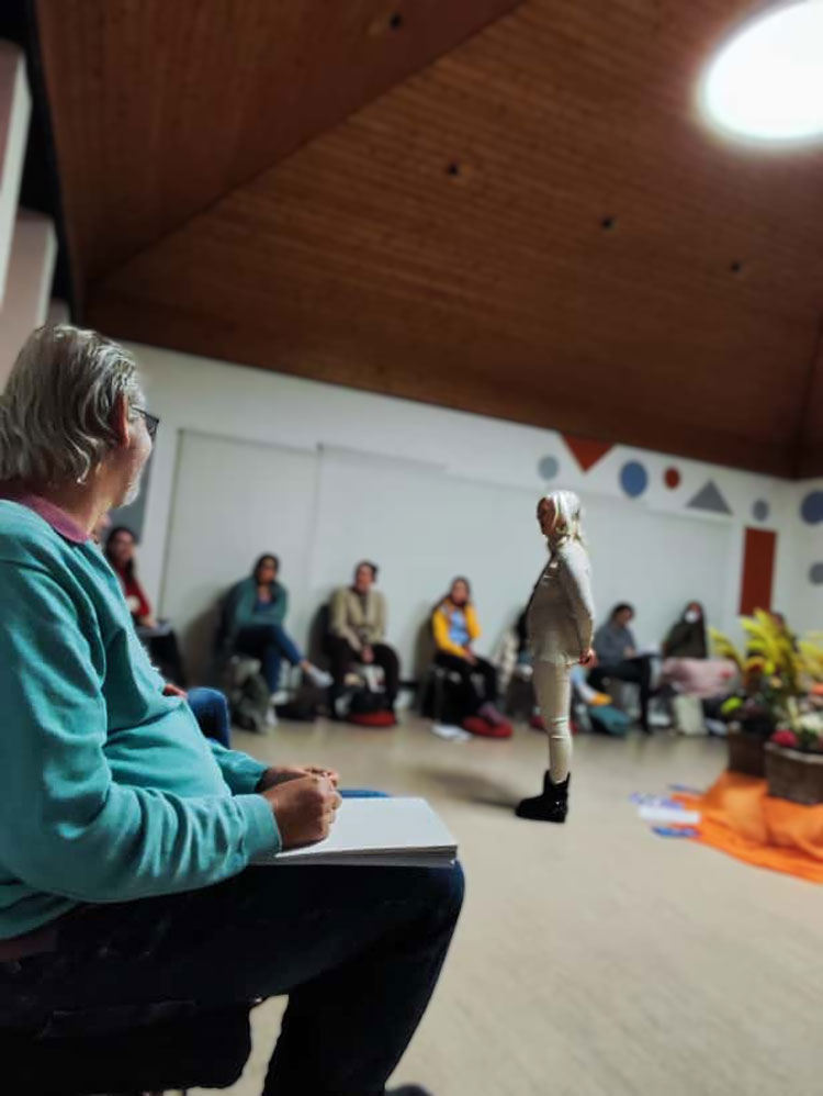 Seminar mit Teilnehmern und Präsentation